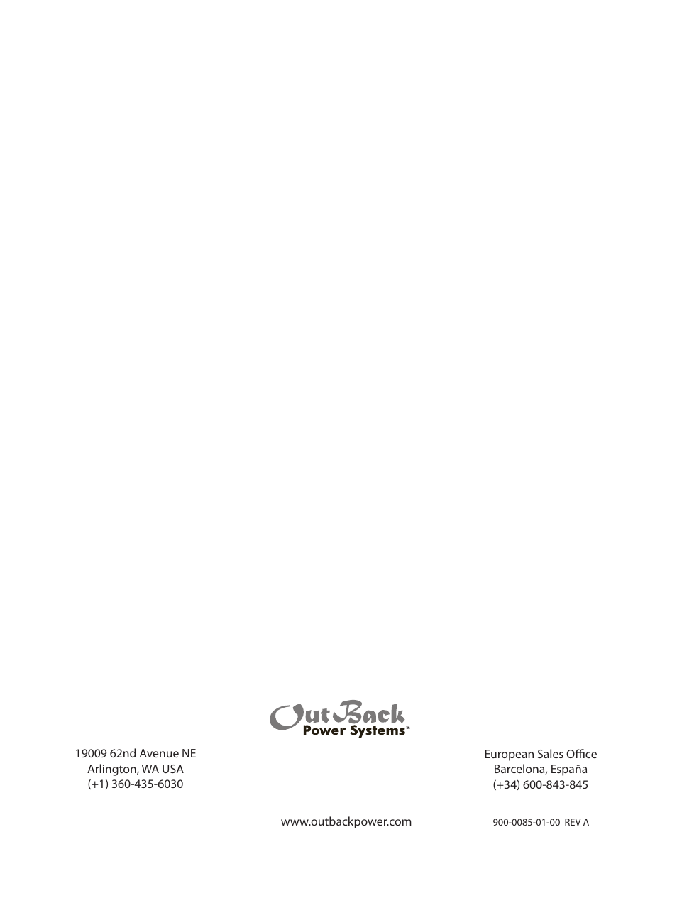 Outback Power Systems FLEXware Mounting Plate Users Guide User Manual | Page 12 / 12