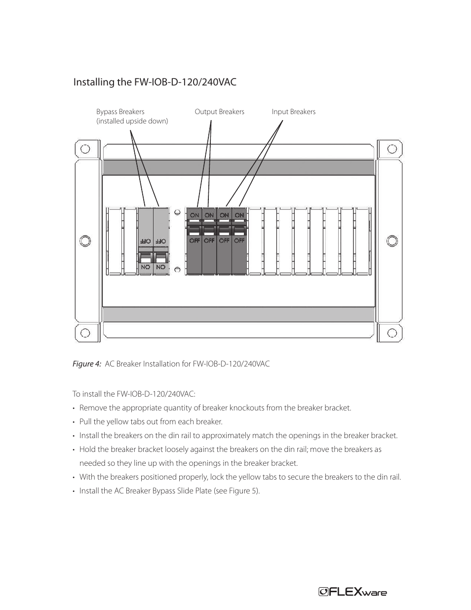 Outback Power Systems FW-IOB-D-120/240VAC Input/Output/Bypass Assembly - Installation Instructions User Manual | Page 7 / 8