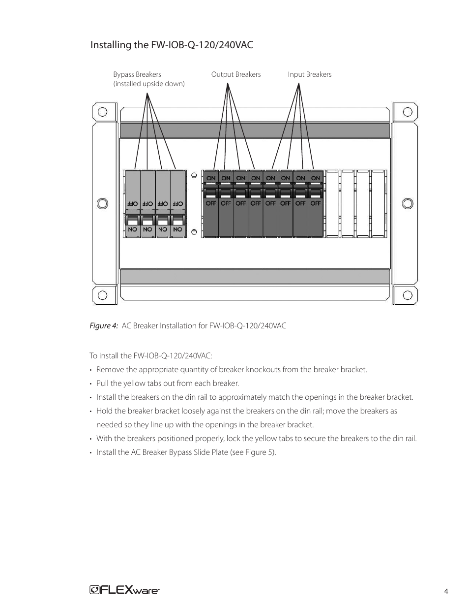 Outback Power Systems FW-IOB-Q-240VAC Input/Output/Bypass Assembly - Installation Instructions User Manual | Page 7 / 8