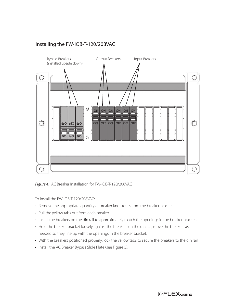 Outback Power Systems FW-IOB-T-120/208VAC Input/Output/Bypass Assembly - Installation Instructions User Manual | Page 7 / 8