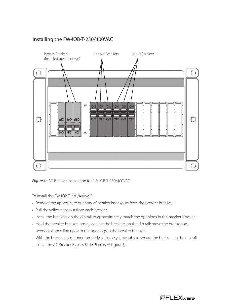 Outback Power Systems FW-IOB-T-230/400VAC Input/Output/Bypass Assembly - Installation Instructions User Manual | Page 7 / 8