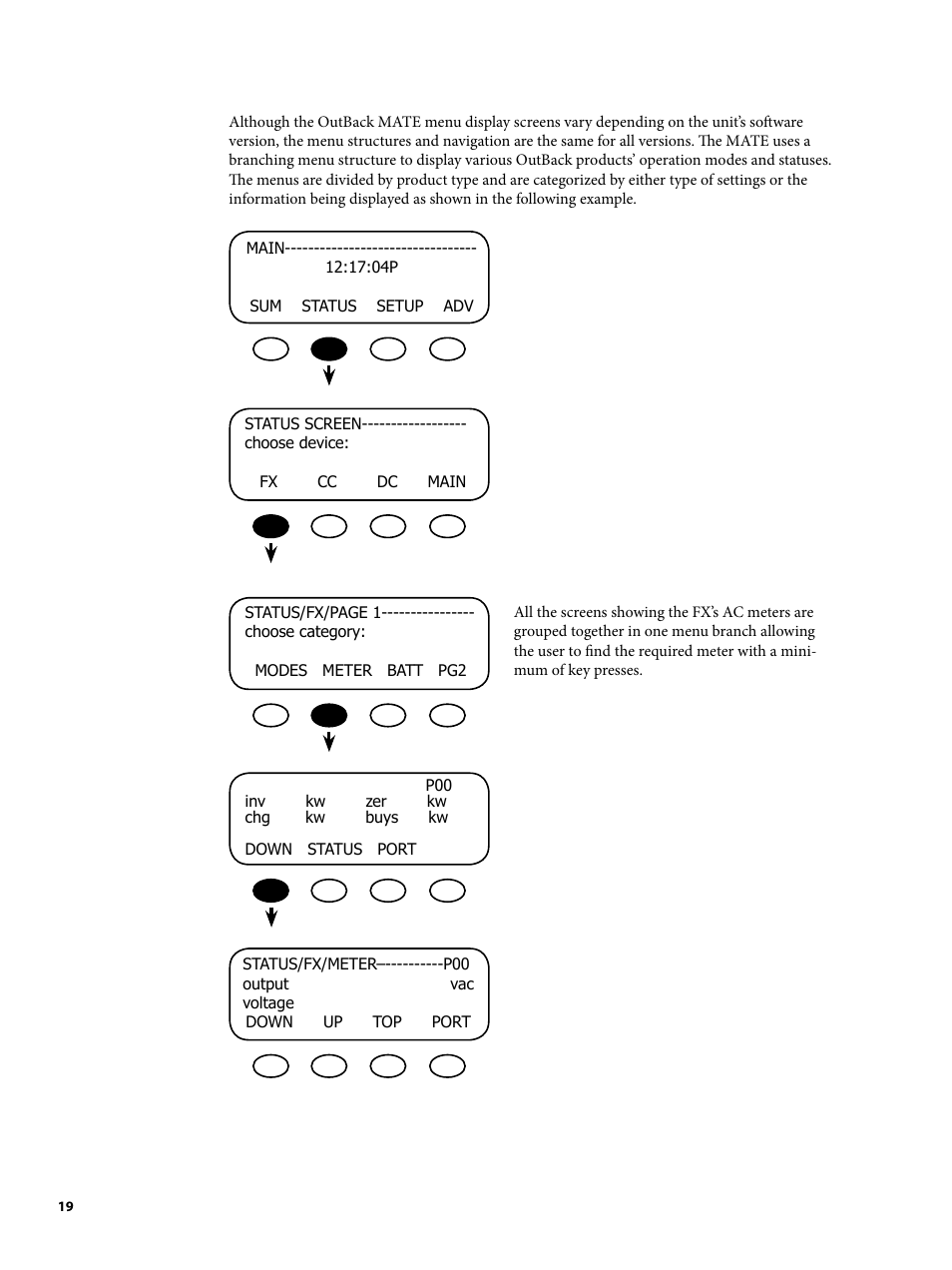 Outback Power Systems MATE2 System Controller and Display Installation and User Manual User Manual | Page 19 / 132