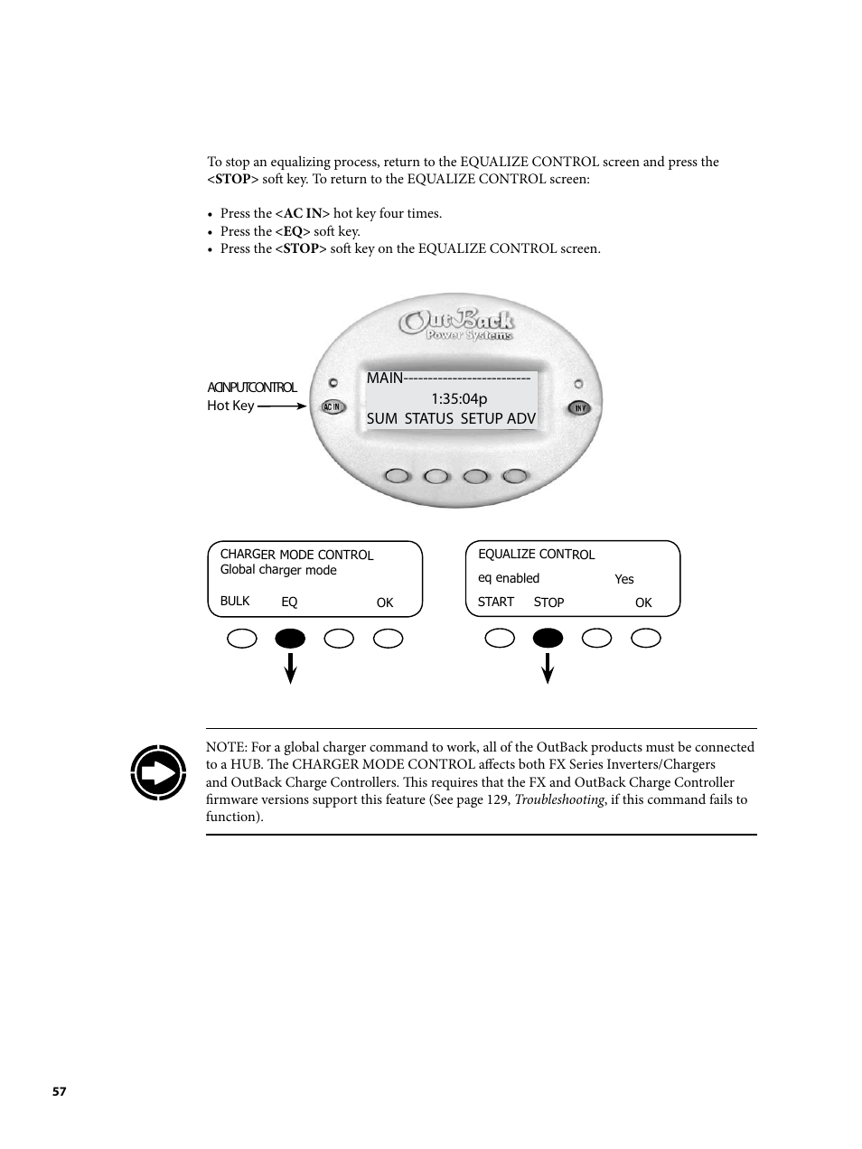 Outback Power Systems MATE2 System Controller and Display Installation and User Manual User Manual | Page 57 / 132