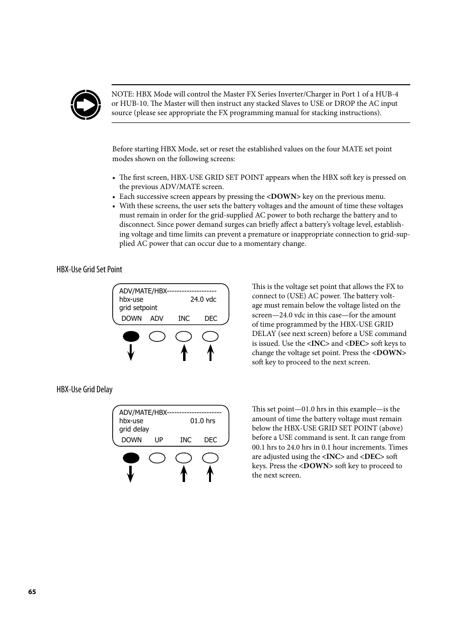 Outback Power Systems MATE2 System Controller and Display Installation and User Manual User Manual | Page 65 / 132