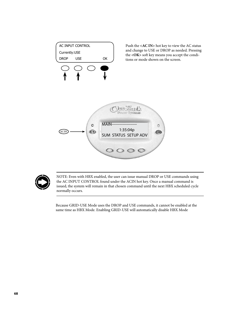 Outback Power Systems MATE2 System Controller and Display Installation and User Manual User Manual | Page 68 / 132