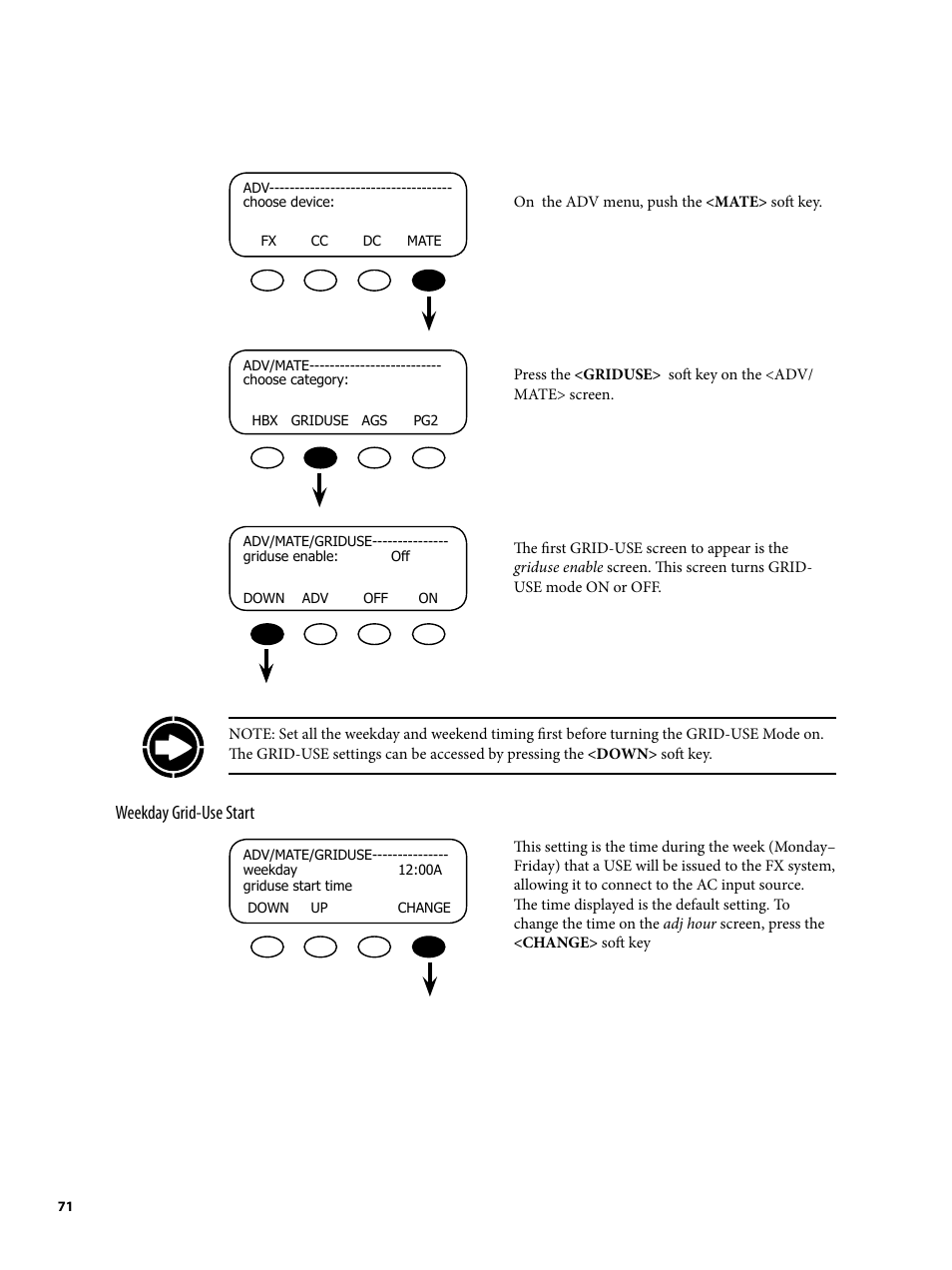 Outback Power Systems MATE2 System Controller and Display Installation and User Manual User Manual | Page 71 / 132