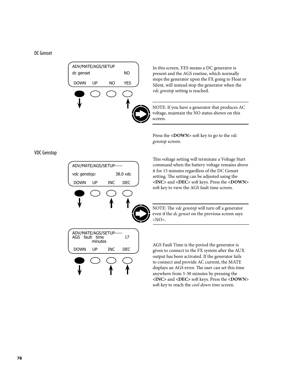 Outback Power Systems MATE2 System Controller and Display Installation and User Manual User Manual | Page 78 / 132