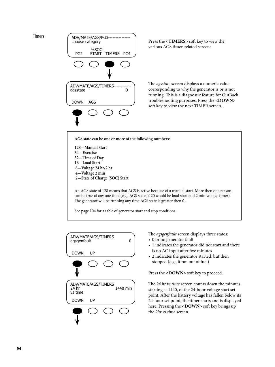 Outback Power Systems MATE2 System Controller and Display Installation and User Manual User Manual | Page 94 / 132
