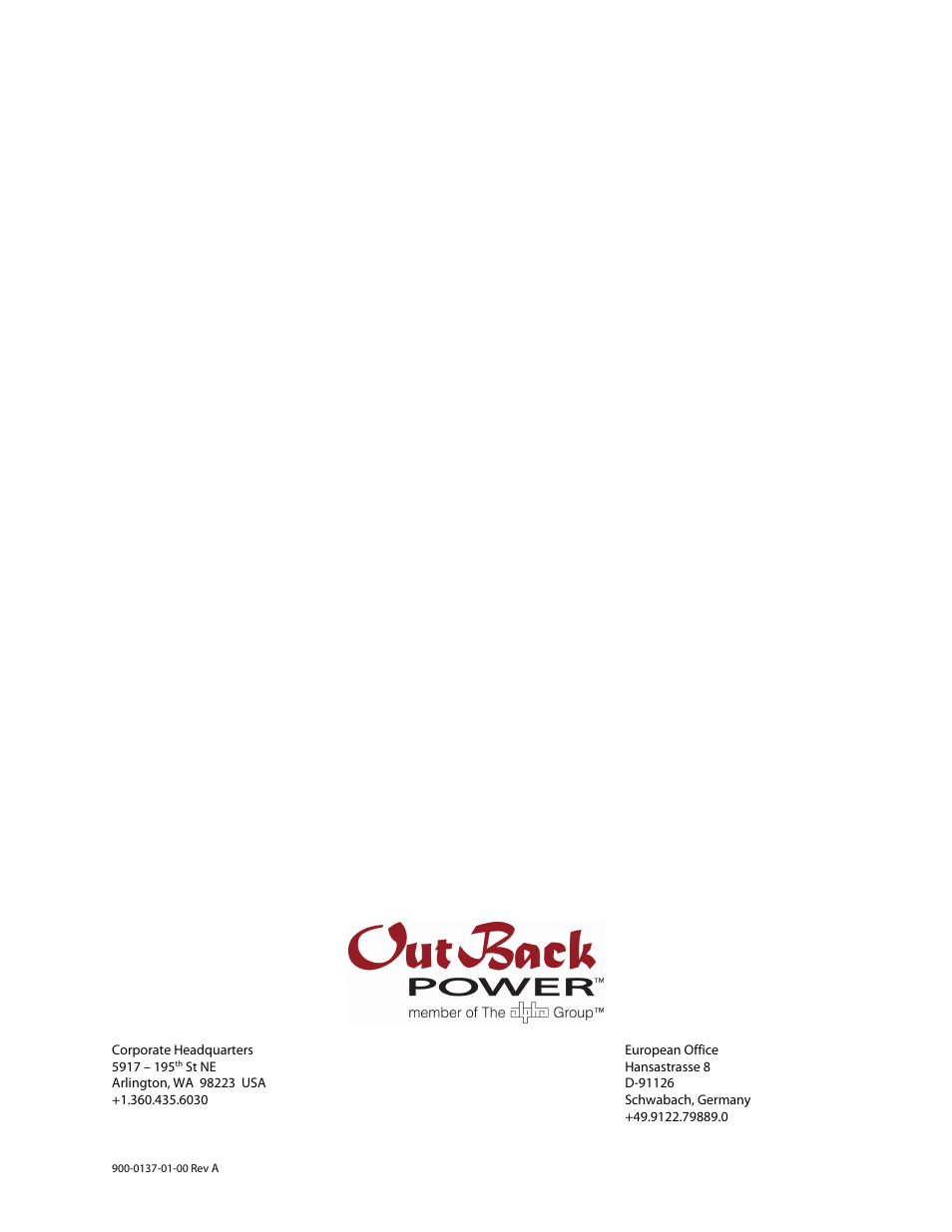 Outback Power Systems MATE3 USB Card Owner’s Manual User Manual | Page 24 / 24