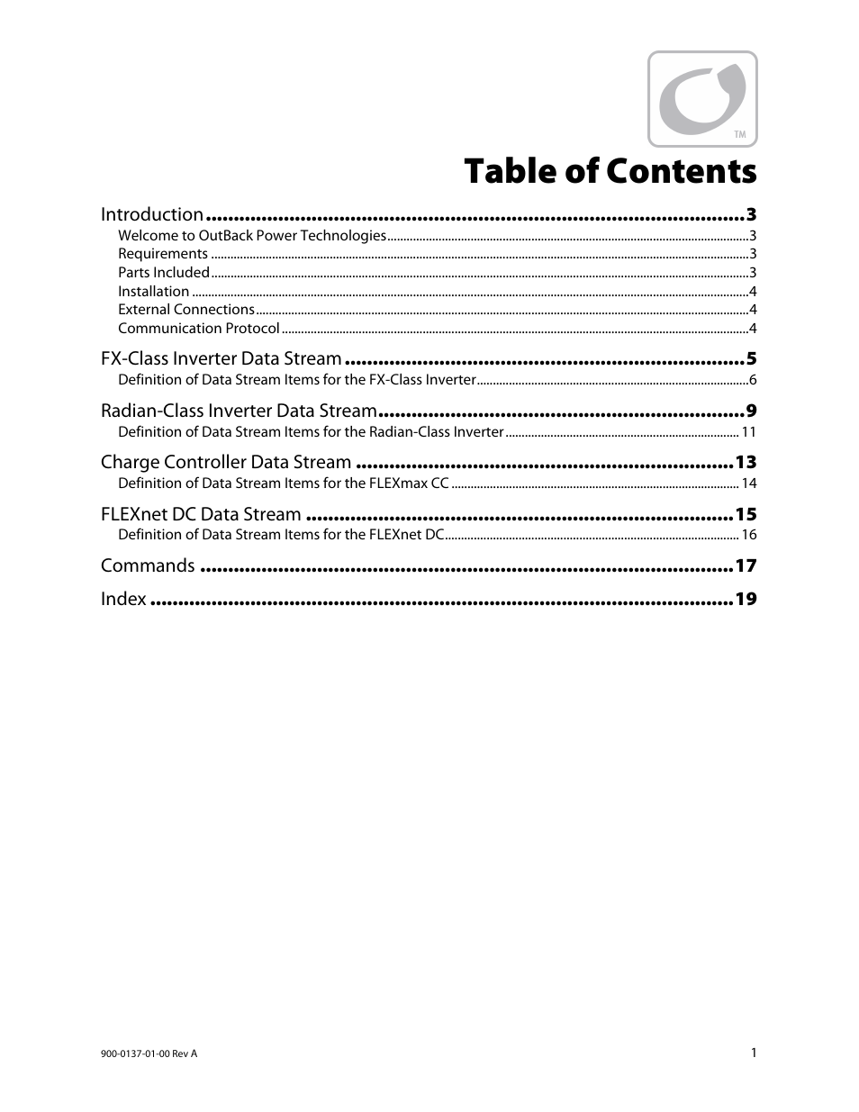 Outback Power Systems MATE3 USB Card Owner’s Manual User Manual | Page 3 / 24