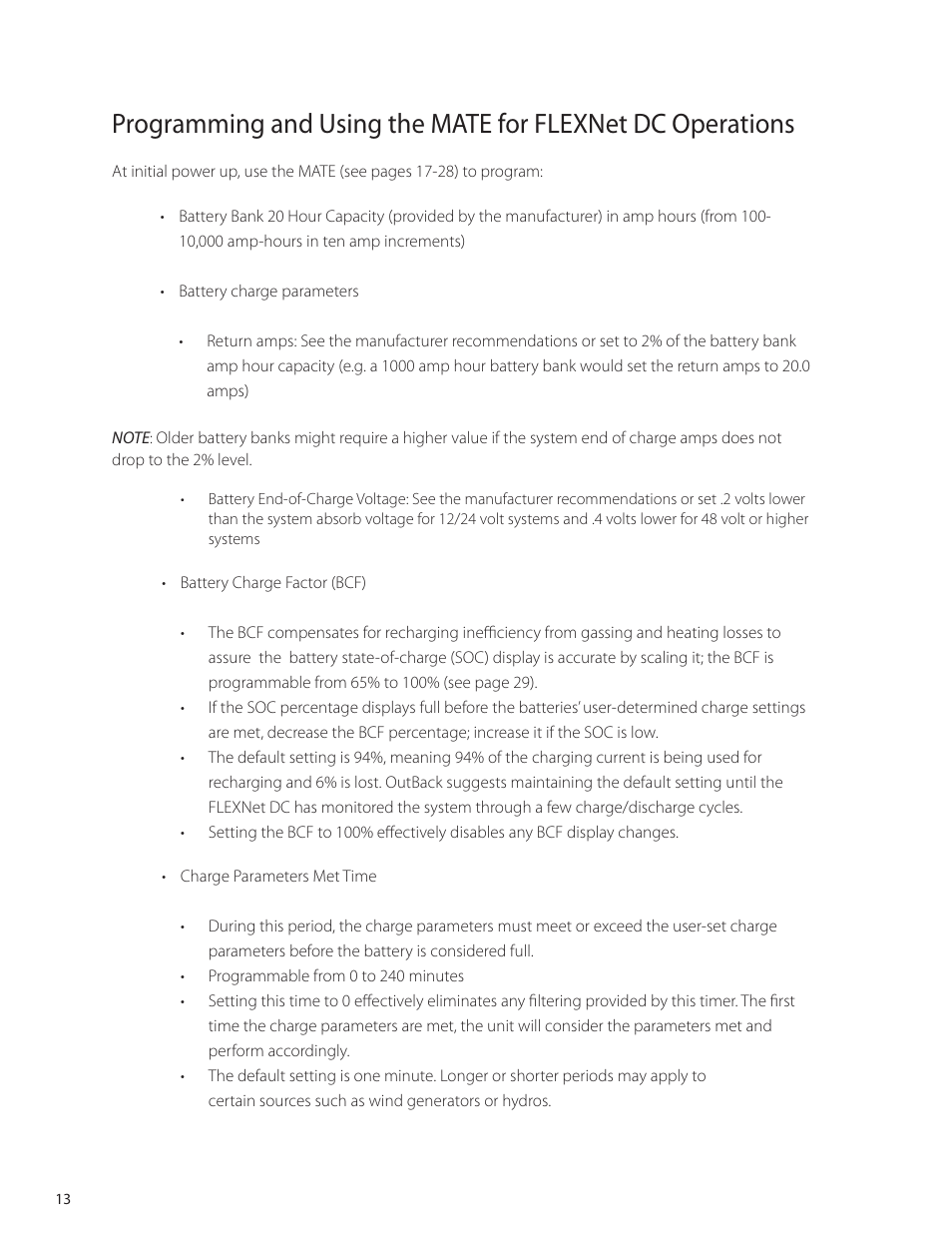 Outback Power Systems FLEXnet DC Users Guide User Manual | Page 14 / 34