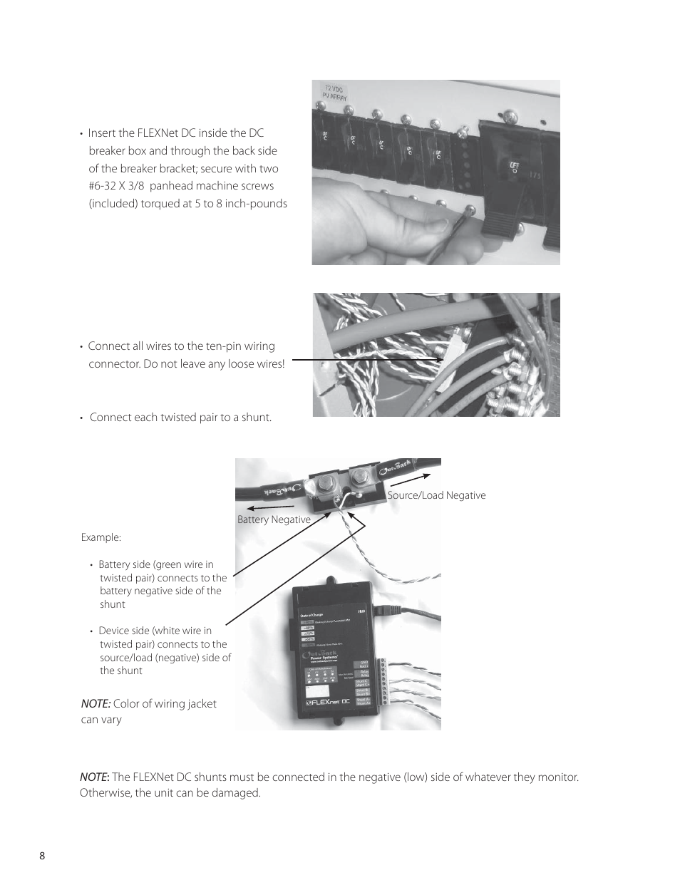 Outback Power Systems FLEXnet DC Users Guide User Manual | Page 9 / 34
