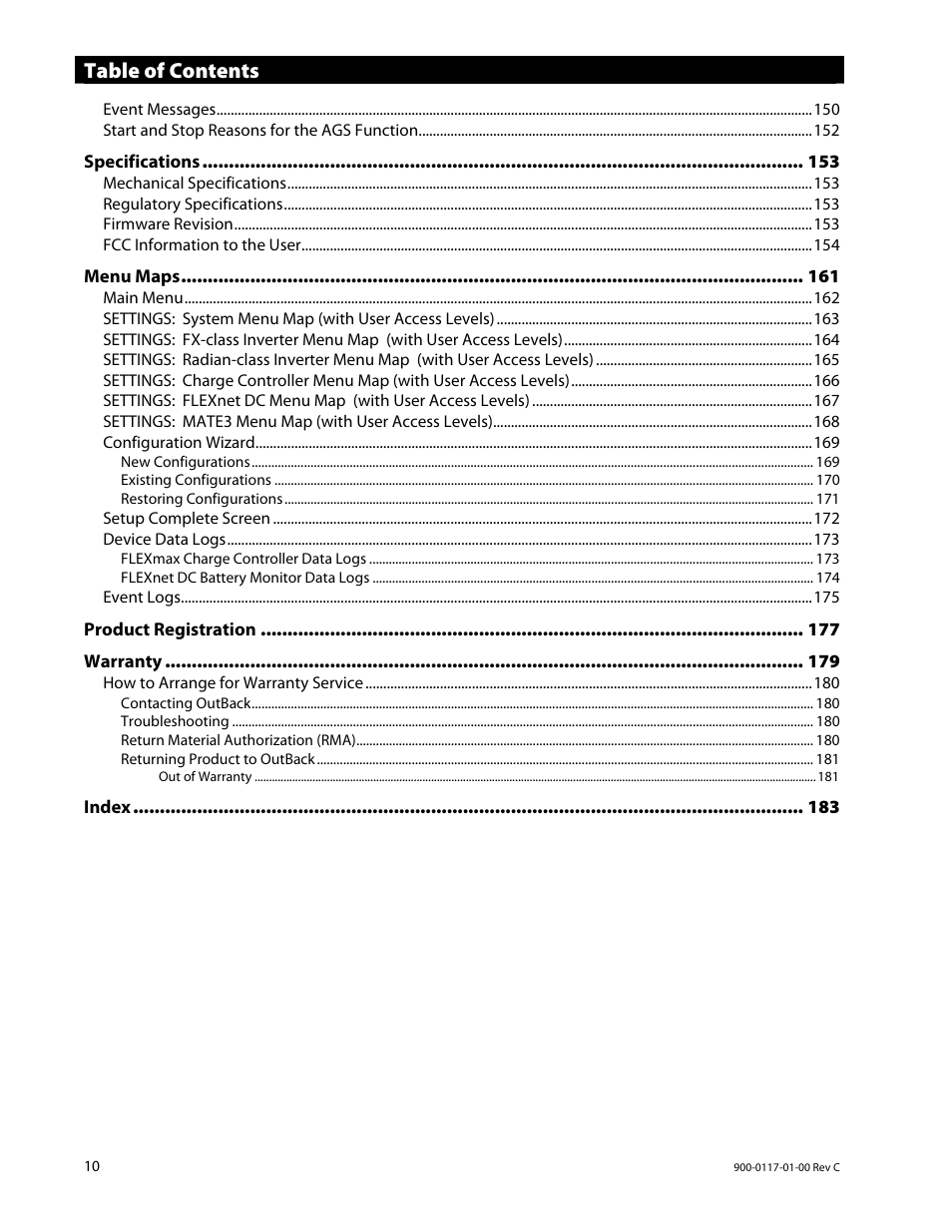 Outback Power Systems MATE3 Owners Manual User Manual | Page 12 / 190