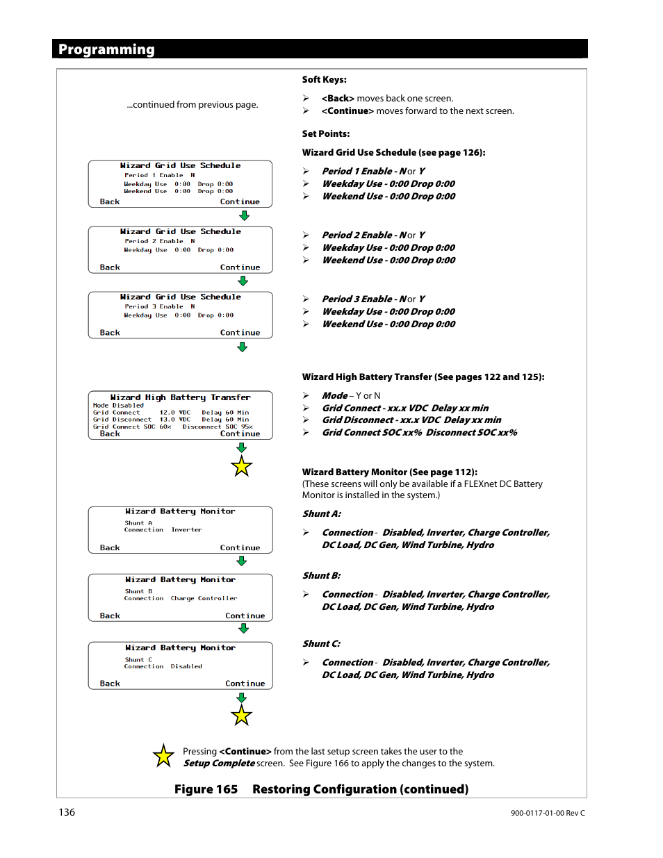 Programming, Figure 165 restoring configuration (continued) | Outback Power Systems MATE3 Owners Manual User Manual | Page 138 / 190