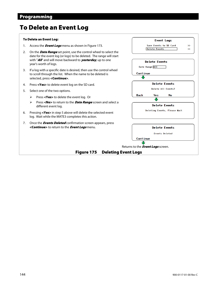 Programming | Outback Power Systems MATE3 Owners Manual User Manual | Page 146 / 190