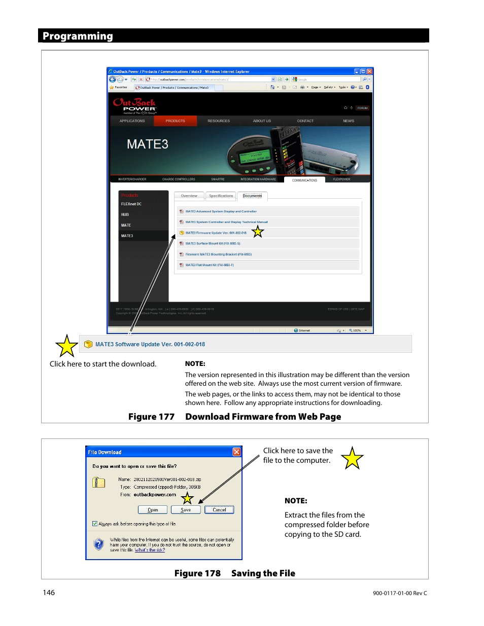 Programming | Outback Power Systems MATE3 Owners Manual User Manual | Page 148 / 190