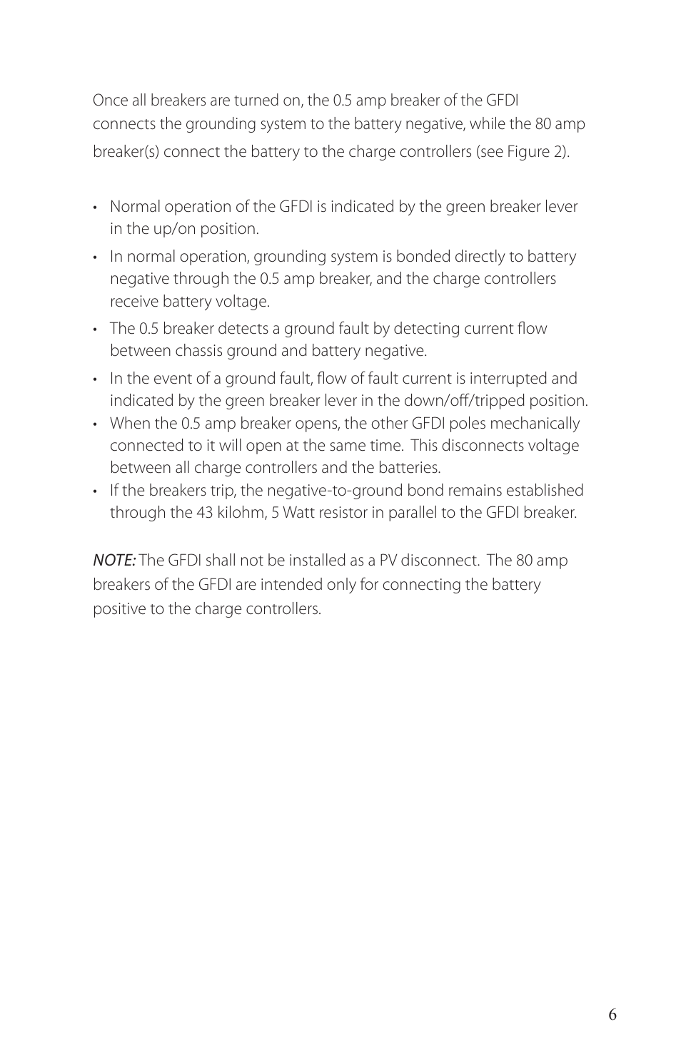 Outback Power Systems PV Ground-Fault Detector Interrupter (GFDI) Installation User Manual | Page 7 / 12