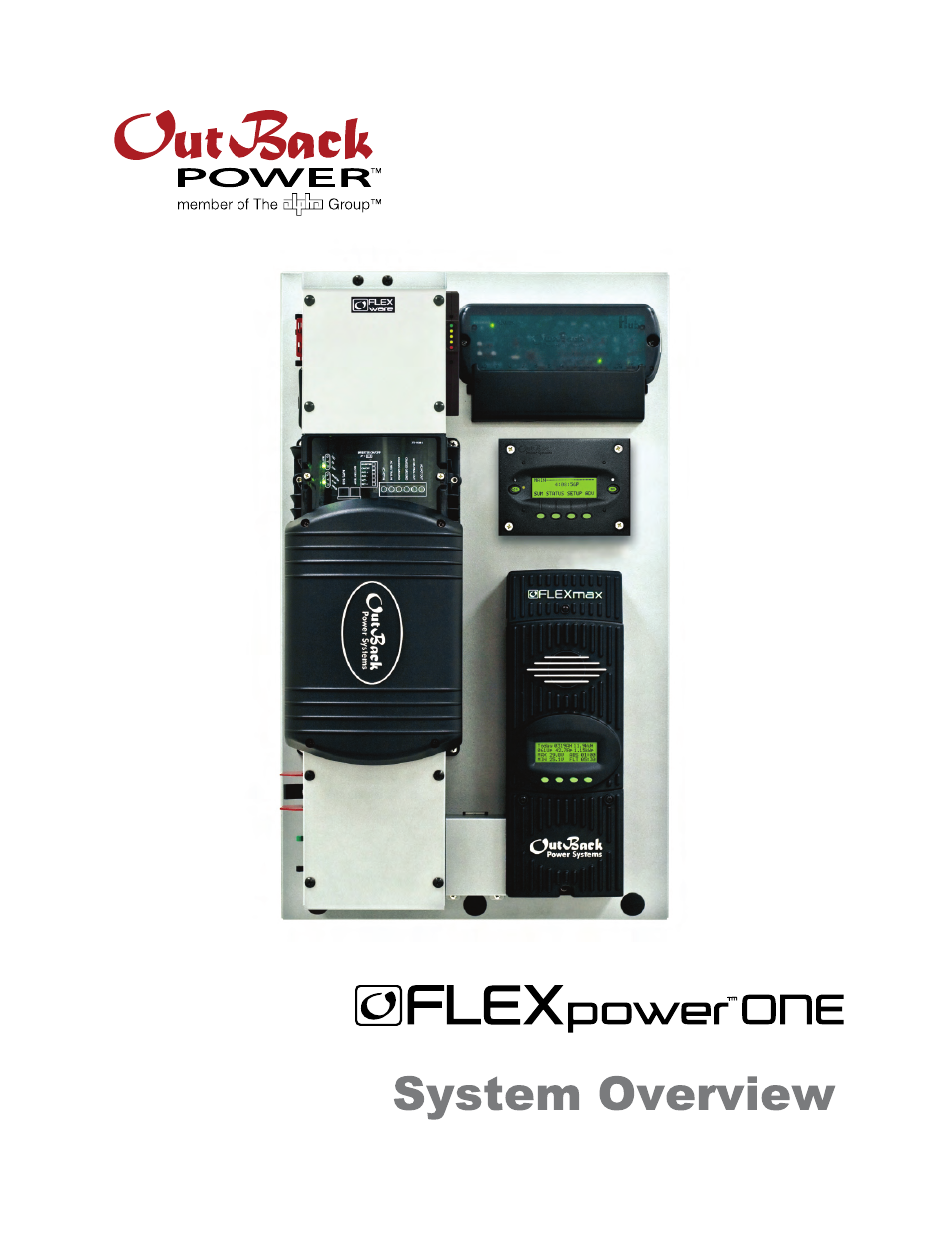 Outback Power Systems FLEXpower ONE System Overview User Manual | 12 pages