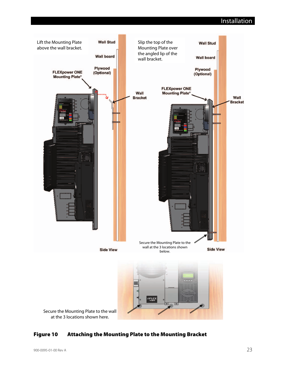 Figure 10, Installation | Outback Power Systems FLEXpower ONE One Fully Pre-Wired Single Inverter System Installation Manual User Manual | Page 25 / 72