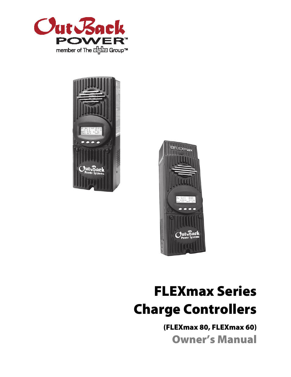 Outback Power Systems FLEXmax 80 Owners Manual User Manual | 112 pages