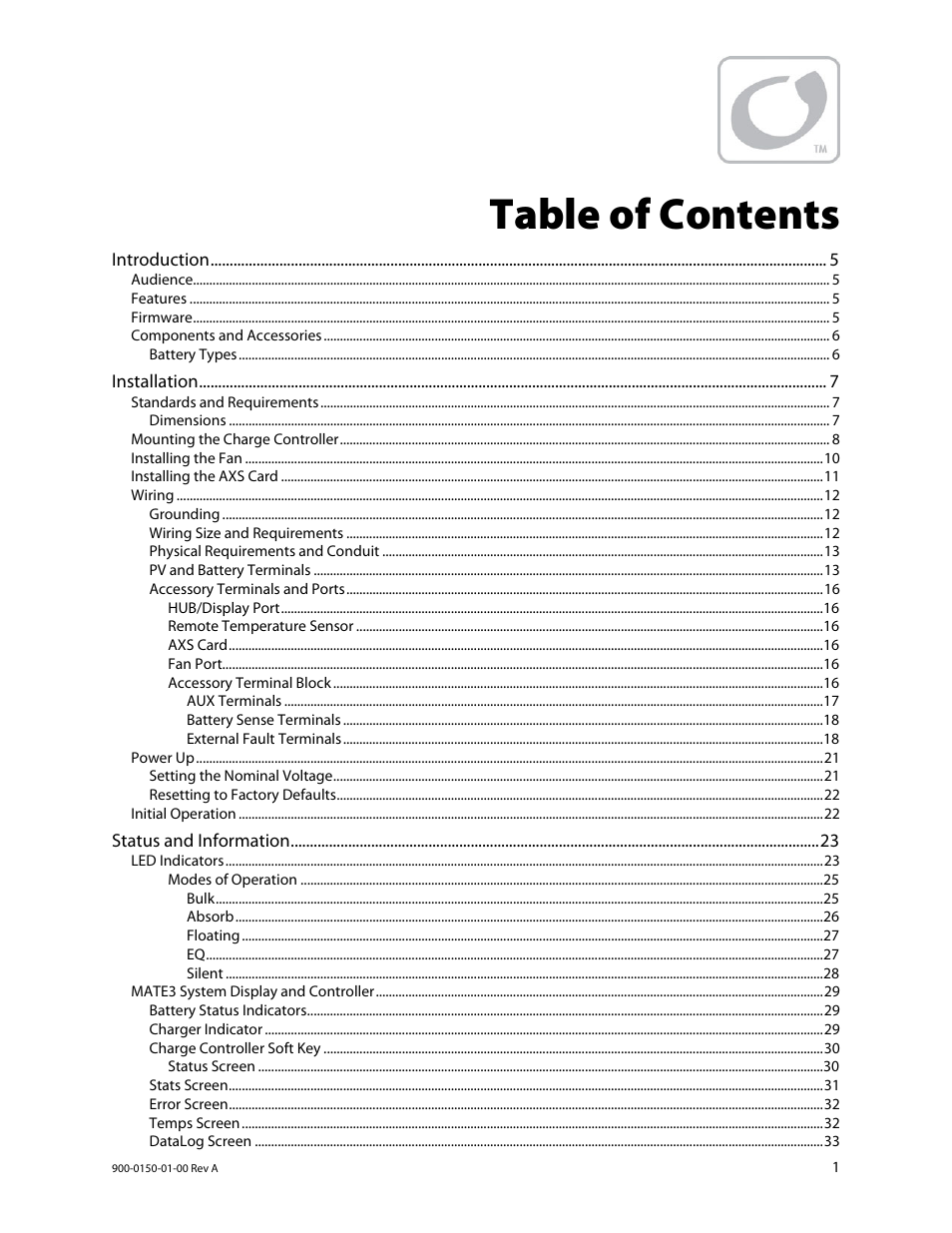 Outback Power Systems FLEXmax Extreme Owners Manual User Manual | Page 3 / 84