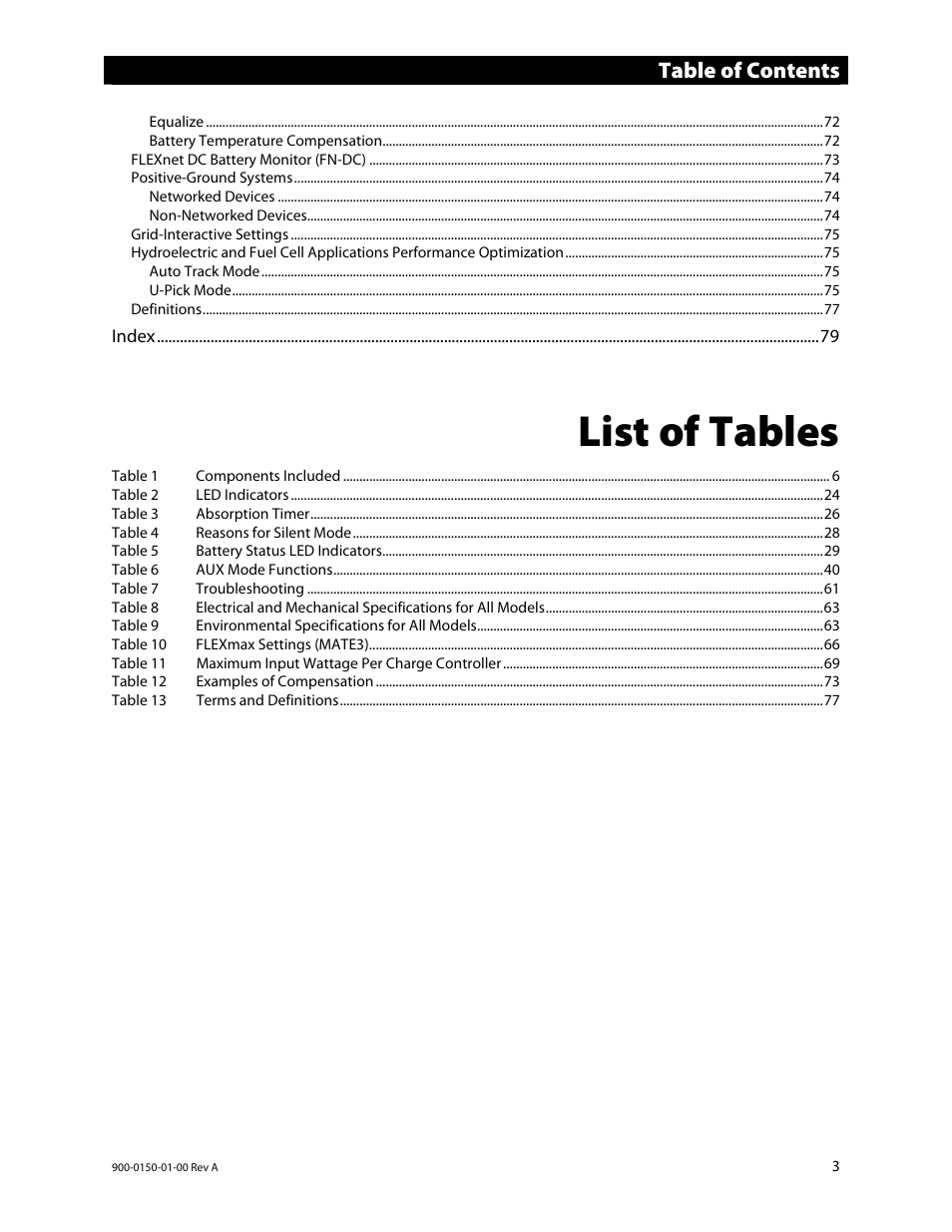 Outback Power Systems FLEXmax Extreme Owners Manual User Manual | Page 5 / 84