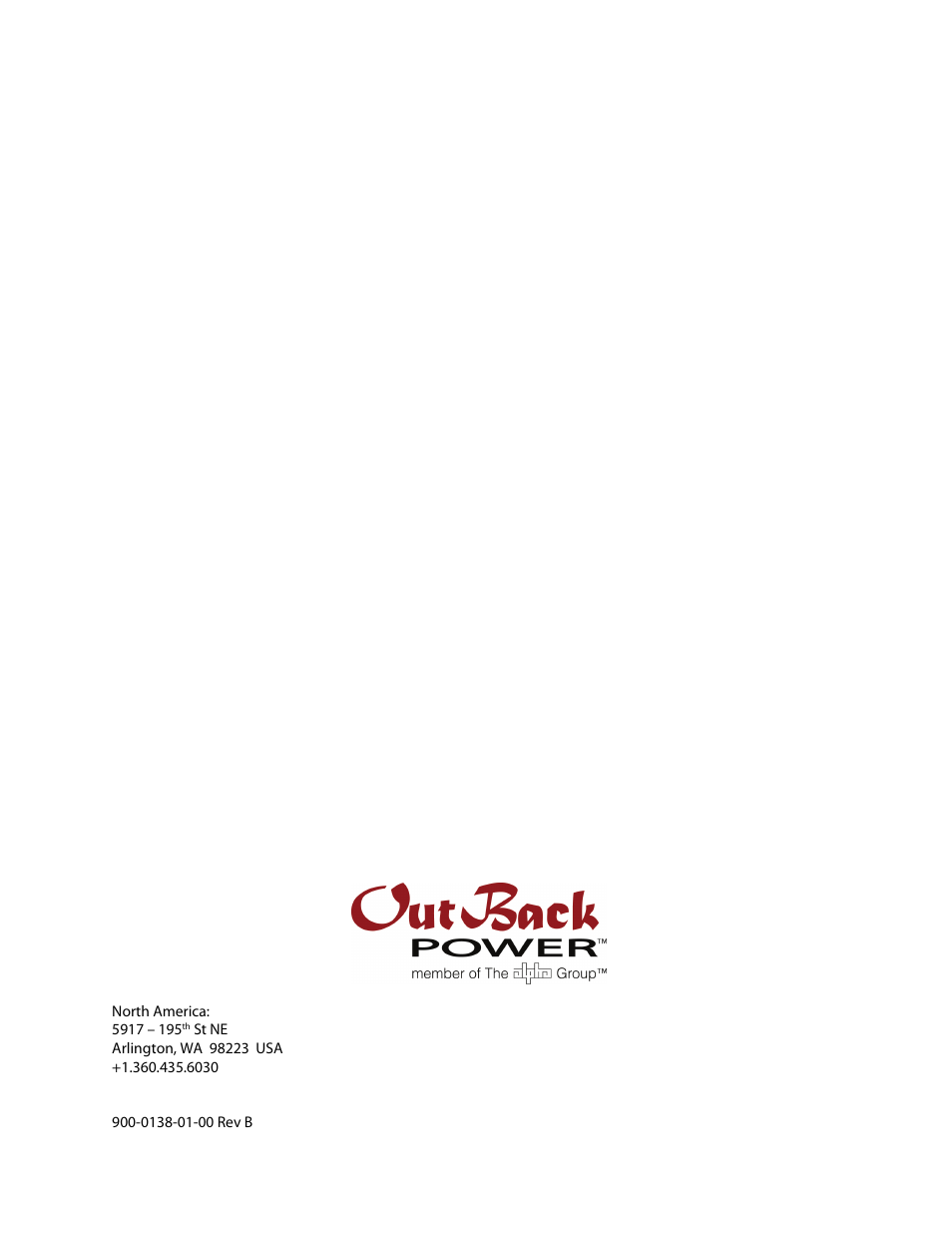 Outback Power Systems AXS Port SunSpec Modbus Interface Owners Manual User Manual | Page 20 / 20