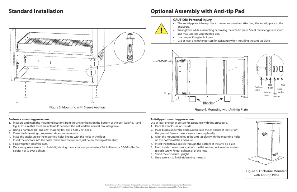 Materials required, Storage and environment requirements, Energycell batteries | Tools (use insulated tools only), Accessories, Temperatures, Self-discharge, Figure 4 energycell gh shelf life, Caution: fire hazard, Torque wrenches | Outback Power Systems OBE 1 & 2 Quick Start Guide User Manual | Page 2 / 3