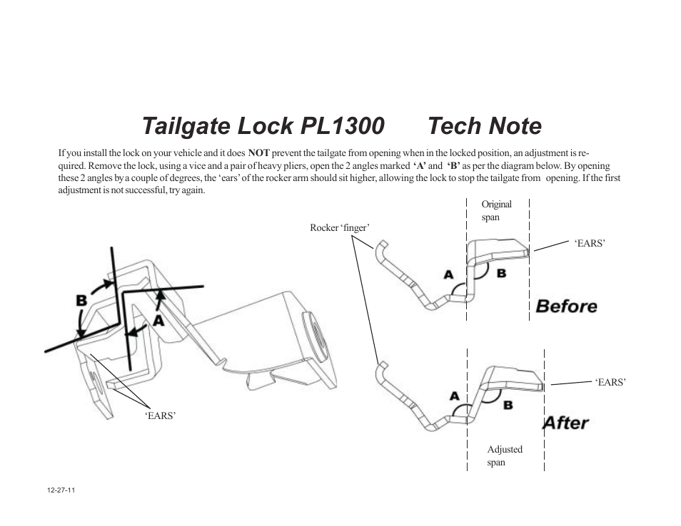 Pop & Lock PL1300H3T User Manual | Page 3 / 4