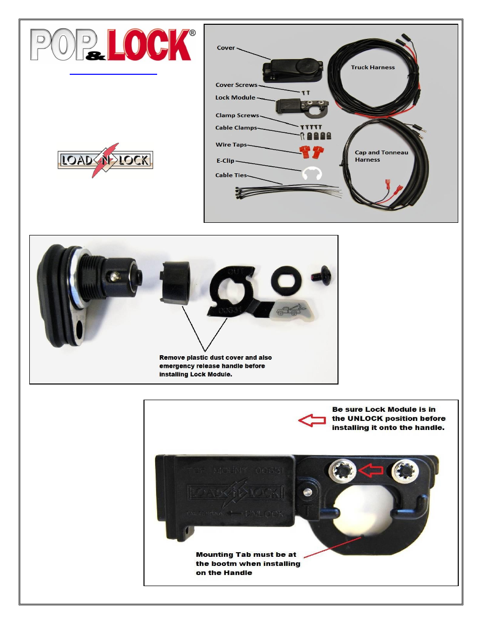 Pop & Lock PL9772 User Manual | 7 pages