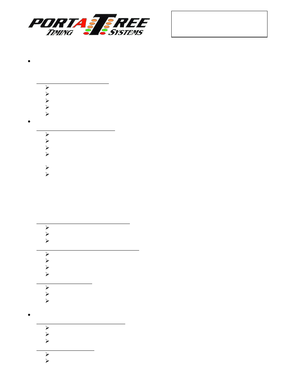 PortaTree Pocket Pal Version 400 User Manual | 1 page