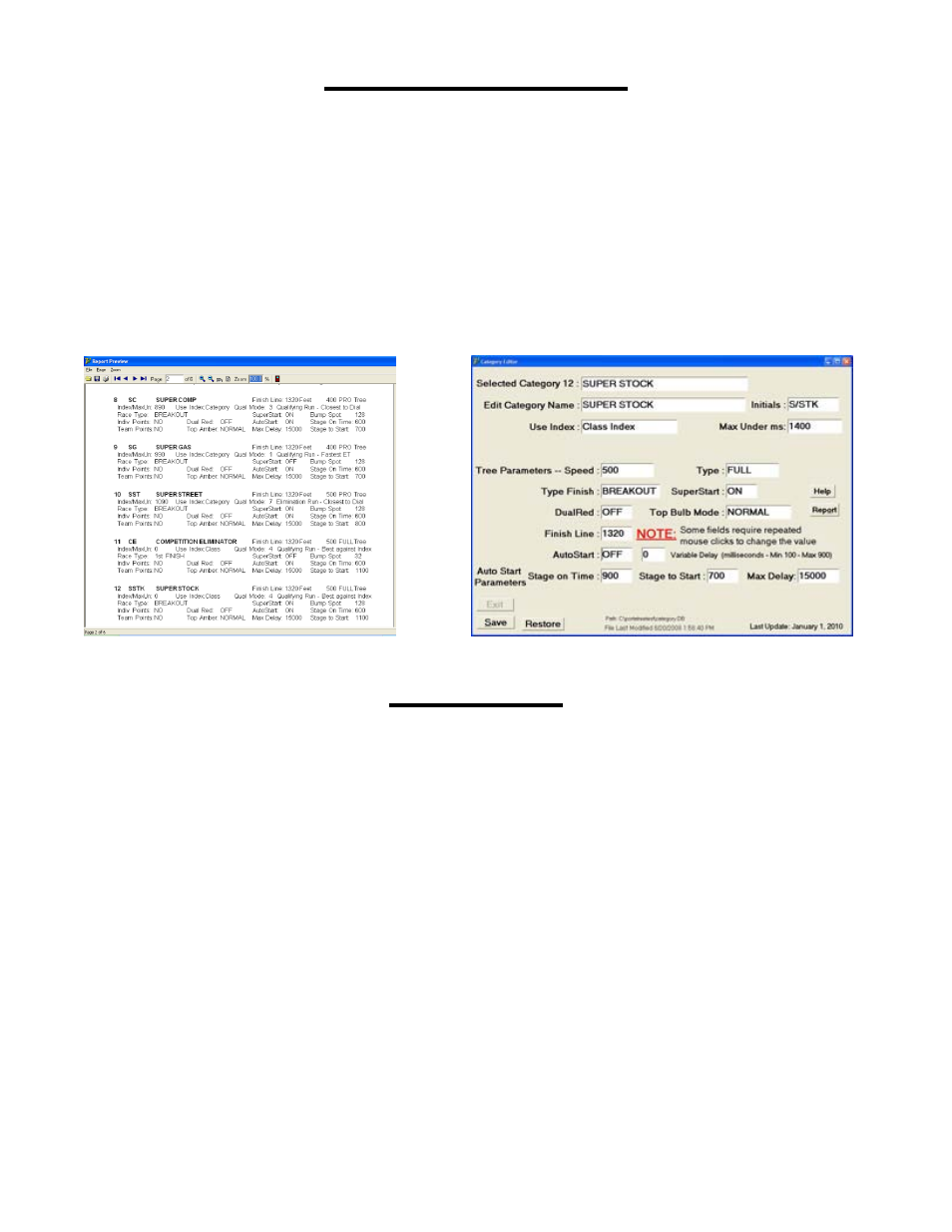 Category editor, Data log | PortaTree Eliminator Super 2000 Competition-Firmware Ver. 4.11 User Manual | Page 3 / 5