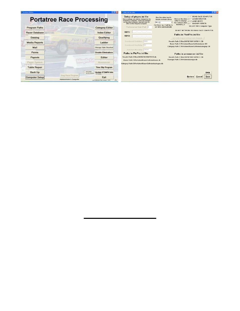 Program paths | PortaTree Pro-Ultimate (Gold Box) Firmware Version 2.14 User Manual | Page 2 / 10