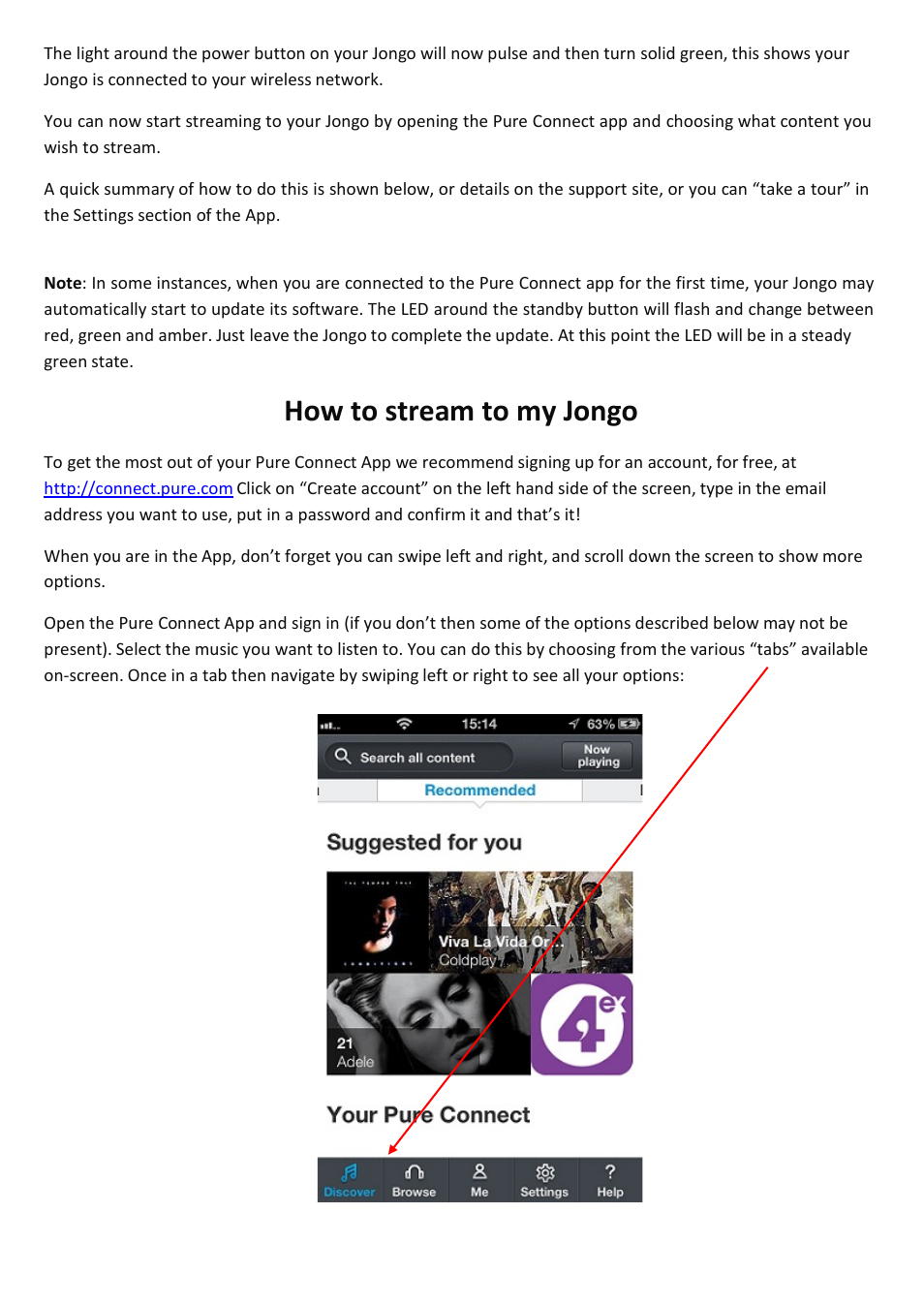 How to stream to my jongo | Pure Jongo - Set_Up_Guide User Manual | Page 3 / 6