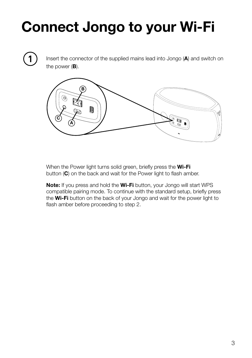 Connect jongo to your wi-fi | Pure Jongo T6 User Manual | Page 5 / 14