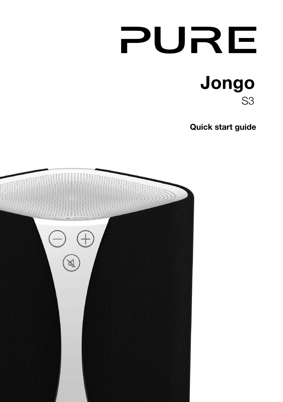 Pure Jongo S3 - Quick Start Guide User Manual | 16 pages