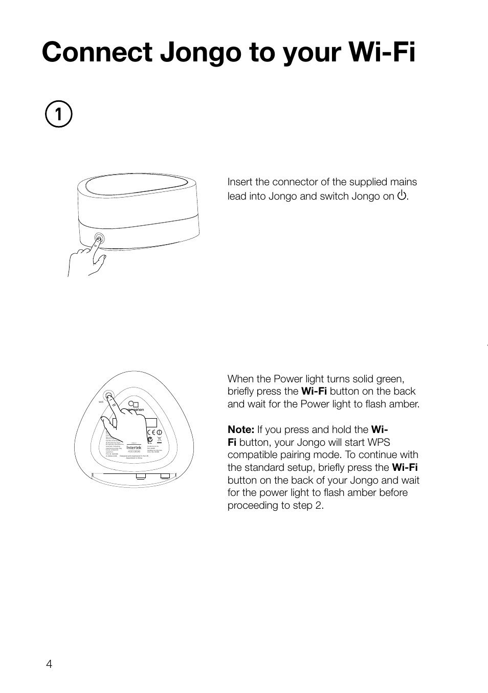 Connect jongo to your wi-fi | Pure Jongo A2 - Quick Start Guide User Manual | Page 6 / 14