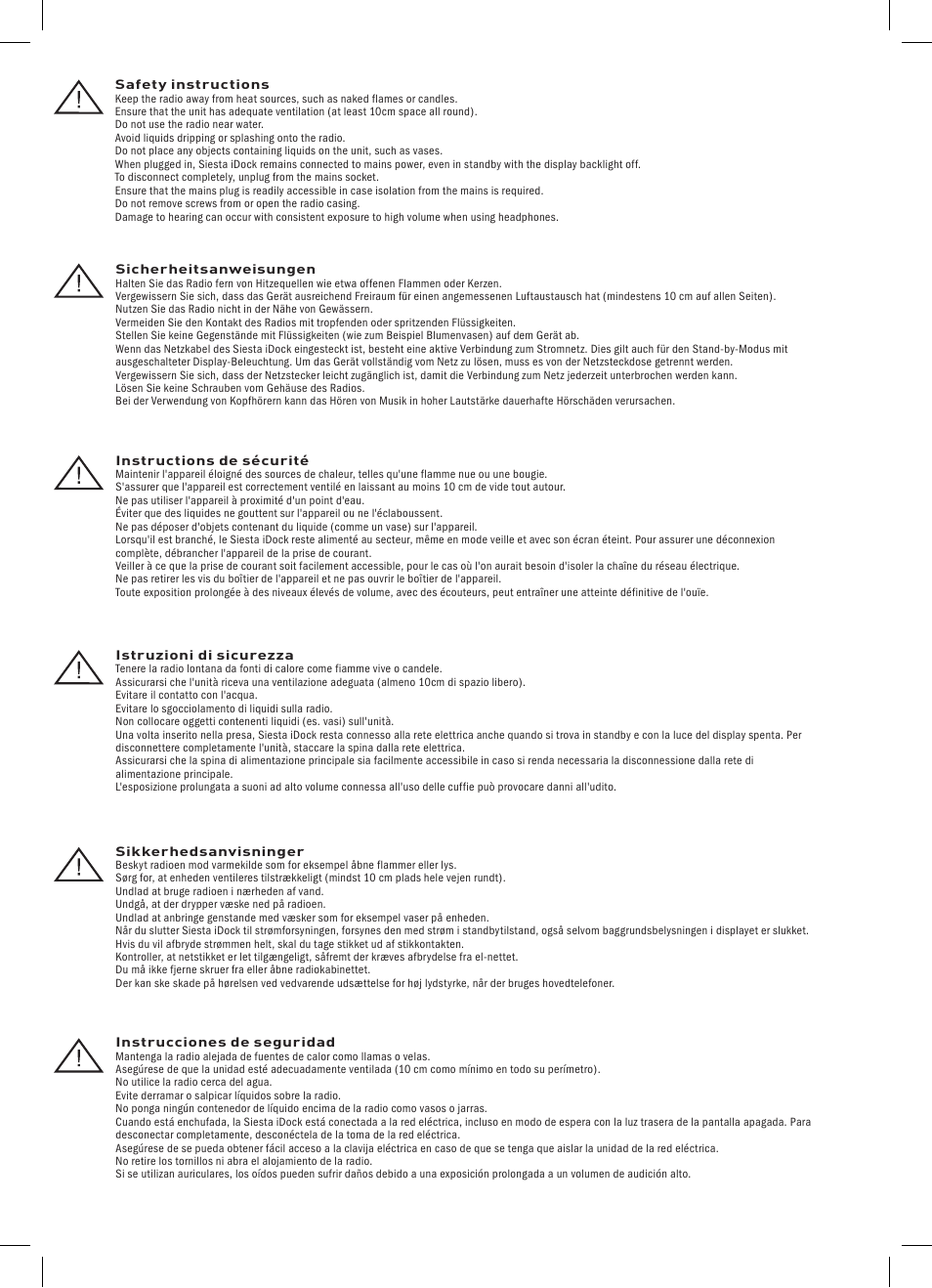 Pure Siesta iDock User Manual | Page 2 / 88