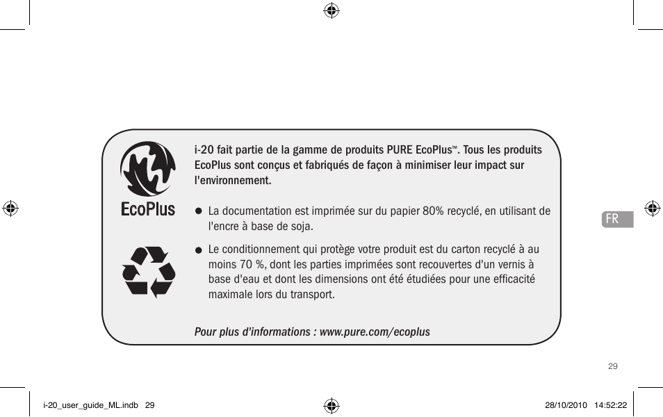 Ecoplus | Pure i-20 User Manual | Page 29 / 88