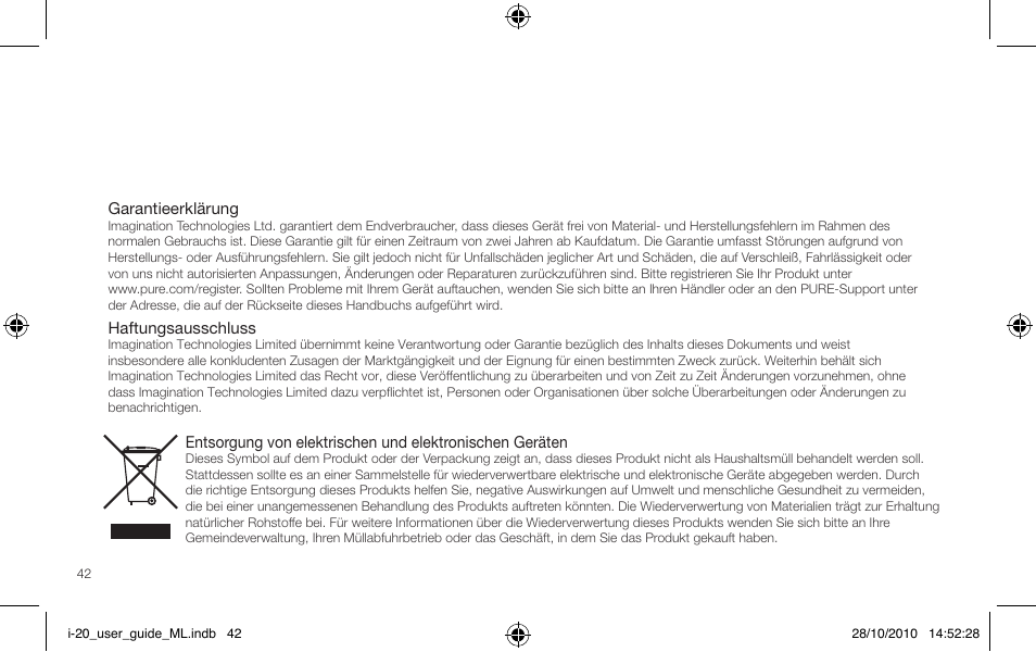 Pure i-20 User Manual | Page 42 / 88