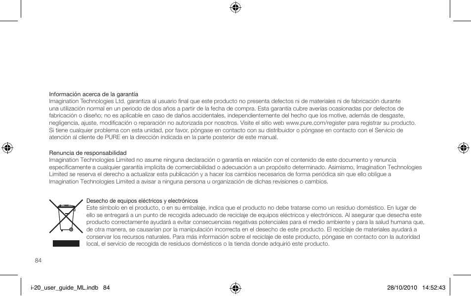 Pure i-20 User Manual | Page 84 / 88
