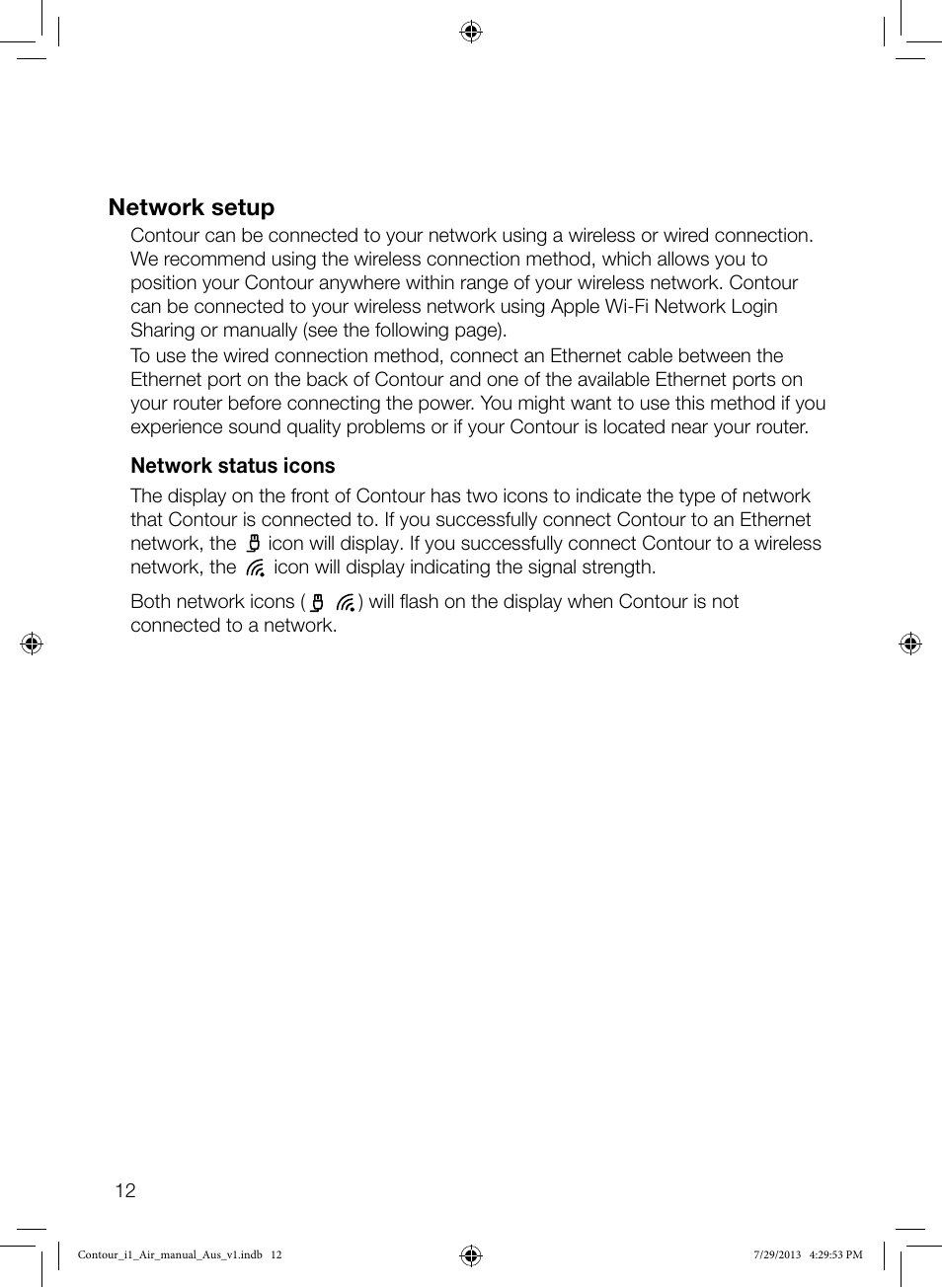 Network setup | Pure Contour i1 Air User Manual | Page 14 / 28