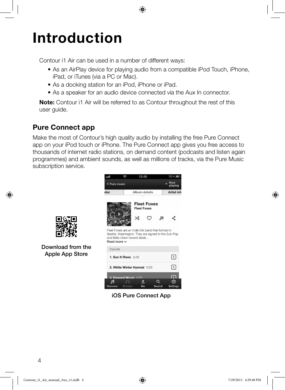 Introduction | Pure Contour i1 Air User Manual | Page 6 / 28