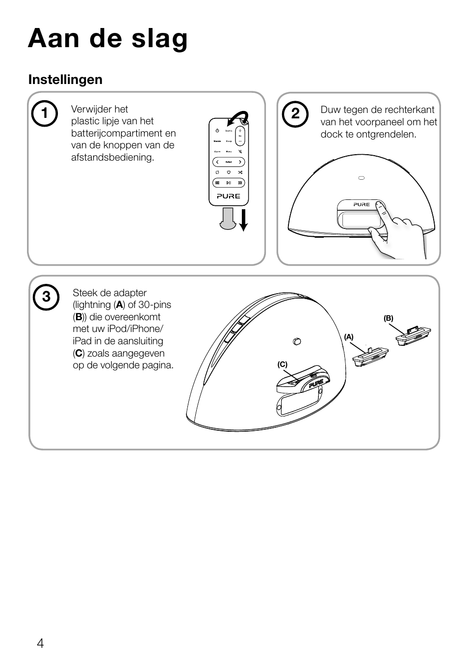 Aan de slag | Pure Contour D1 User Manual | Page 106 / 124