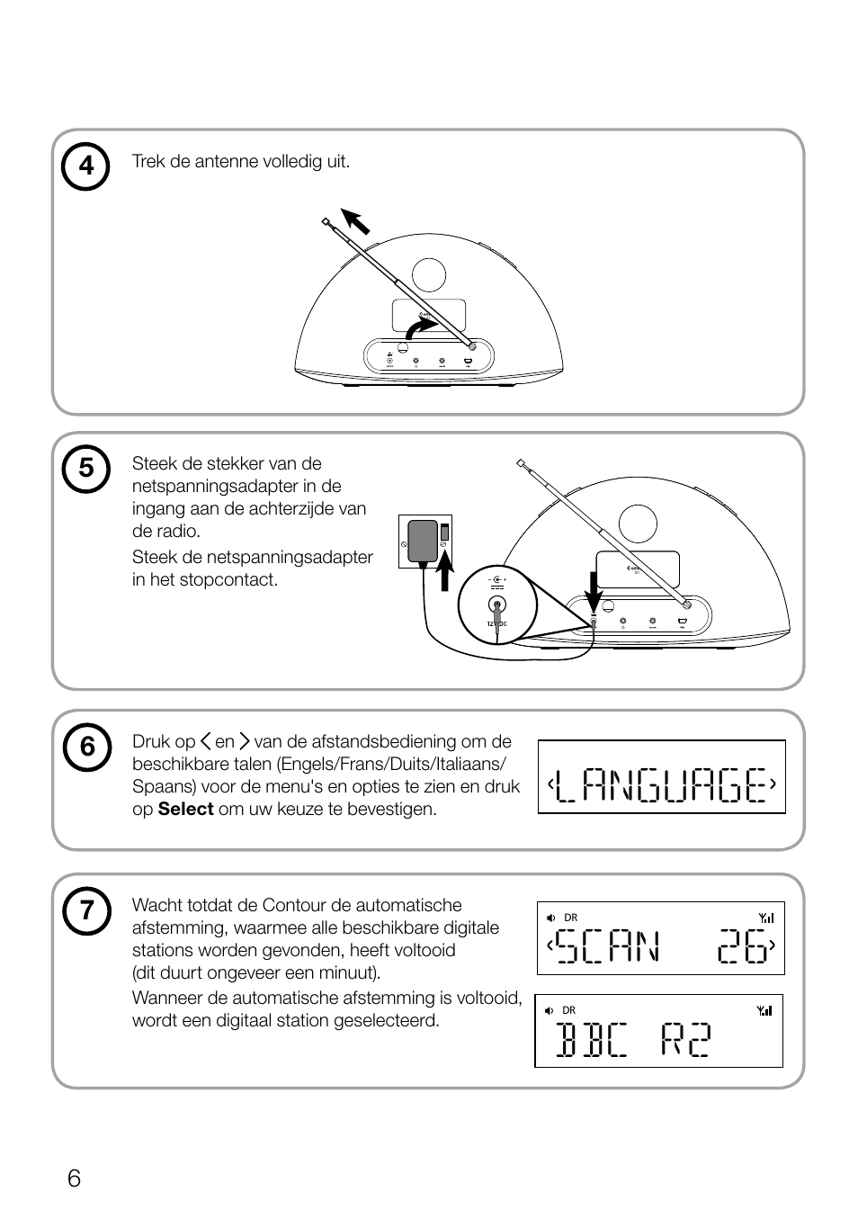 Language, Scan 26, Bbc r2 | Pure Contour D1 User Manual | Page 108 / 124