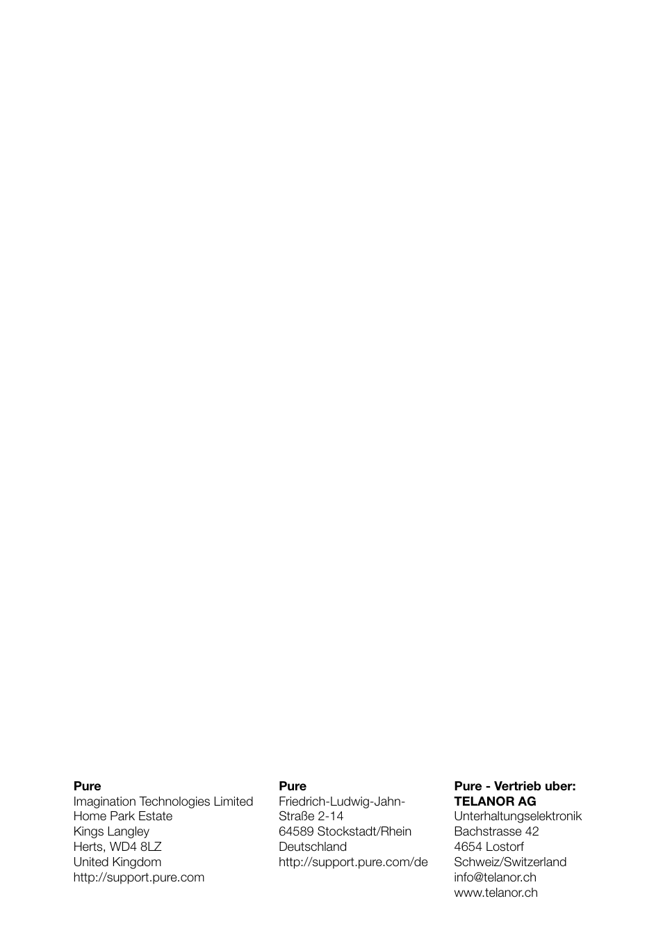 Pure Contour D1 User Manual | Page 123 / 124