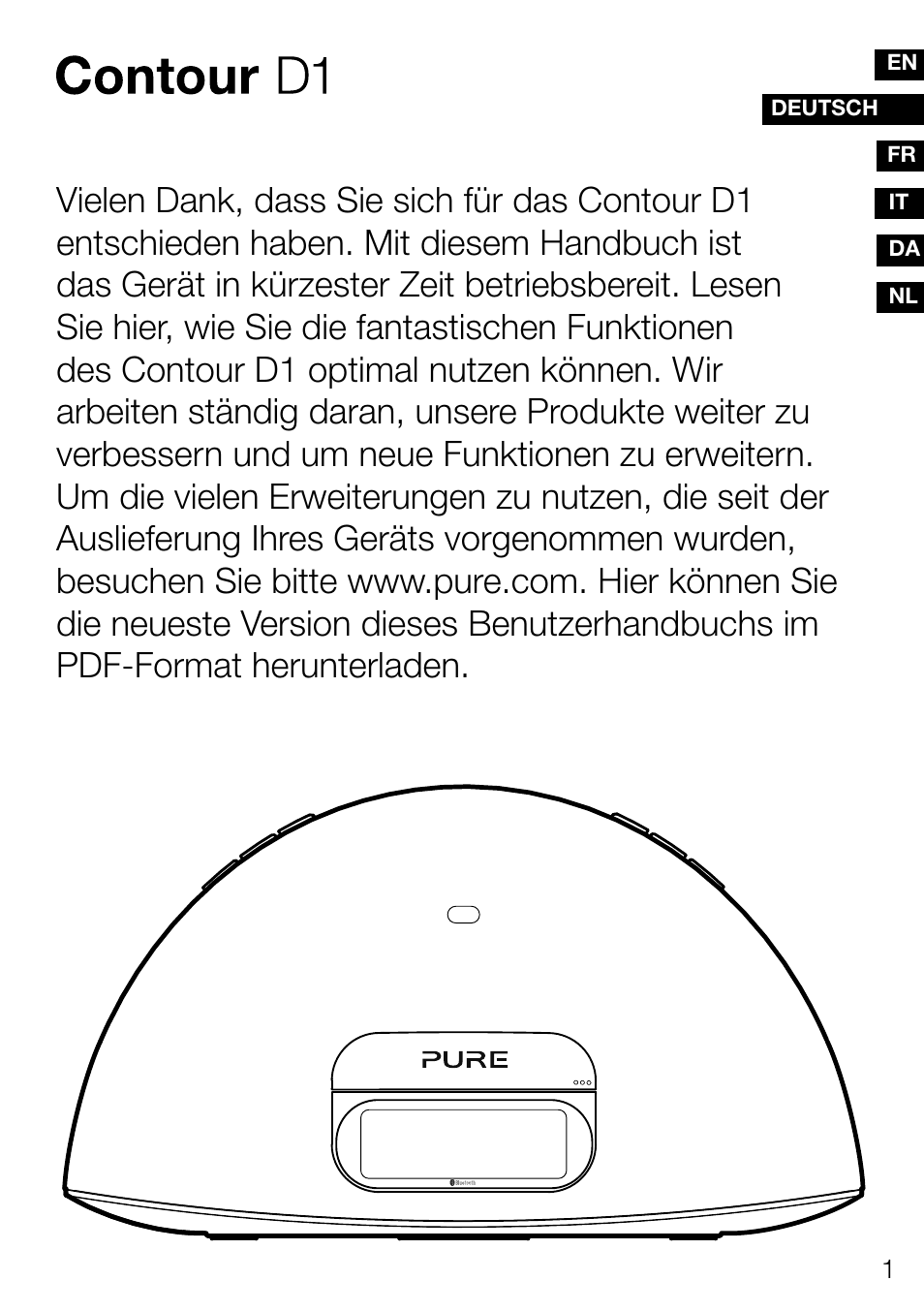 Pure Contour D1 User Manual | Page 23 / 124