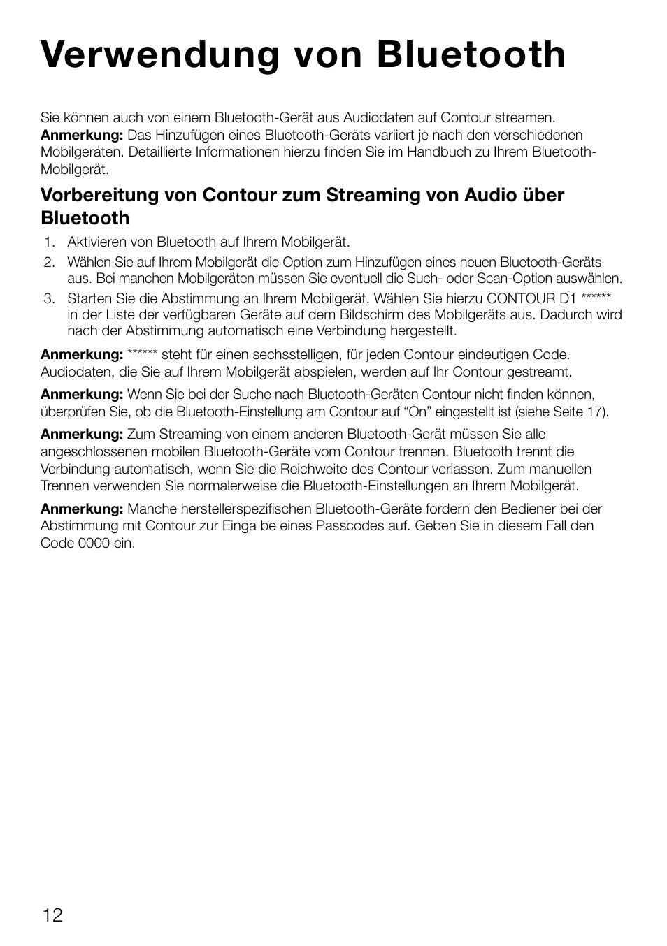 Verwendung von bluetooth | Pure Contour D1 User Manual | Page 34 / 124