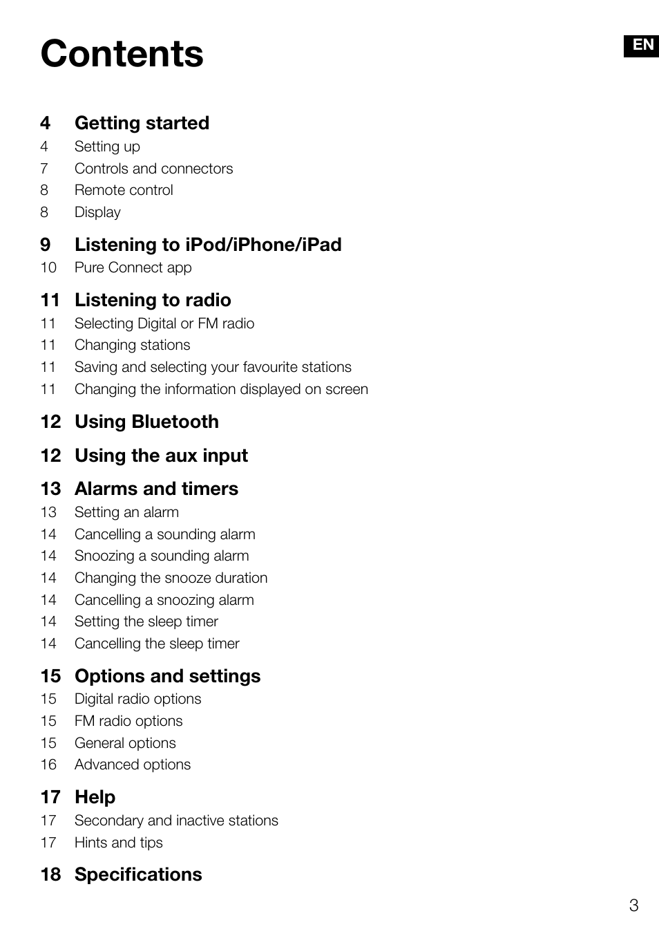 Pure Contour D1 User Manual | Page 5 / 124