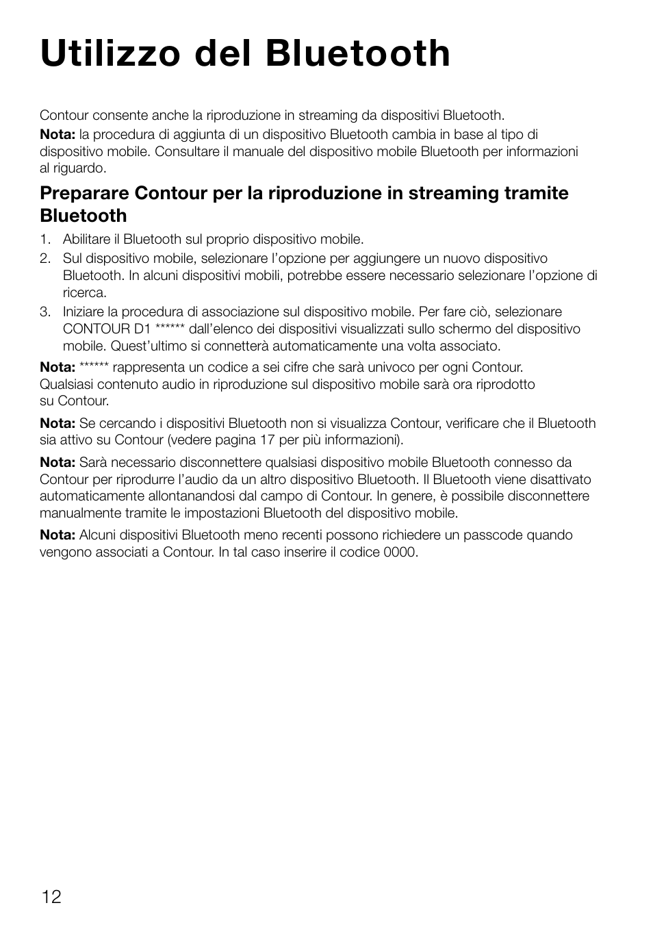 Utilizzo del bluetooth | Pure Contour D1 User Manual | Page 74 / 124